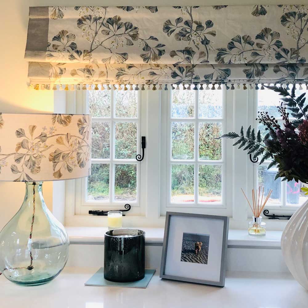 Handmade window blind by Mel Downing Hampshire